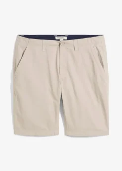 Herren bonprix Hosen|Basics|Chino-Bermuda aus reiner Baumwolle, Regular Fit