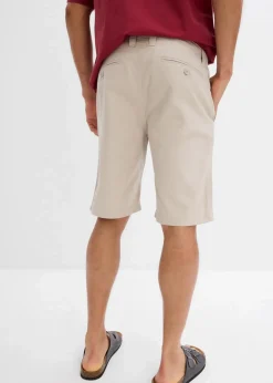 Herren bonprix Hosen|Basics|Chino-Bermuda aus reiner Baumwolle, Regular Fit
