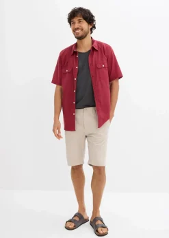Herren bonprix Hosen|Basics|Chino-Bermuda aus reiner Baumwolle, Regular Fit