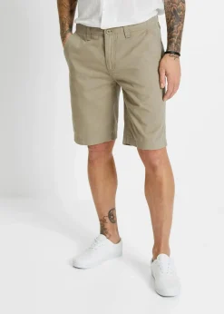 Herren bonprix Hosen|Basics|Chino-Bermuda aus reiner Baumwolle, Regular Fit