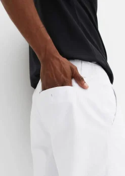 Hot Chino-Bermuda aus reiner Baumwolle, Regular Fit Herren Hosen|Basics
