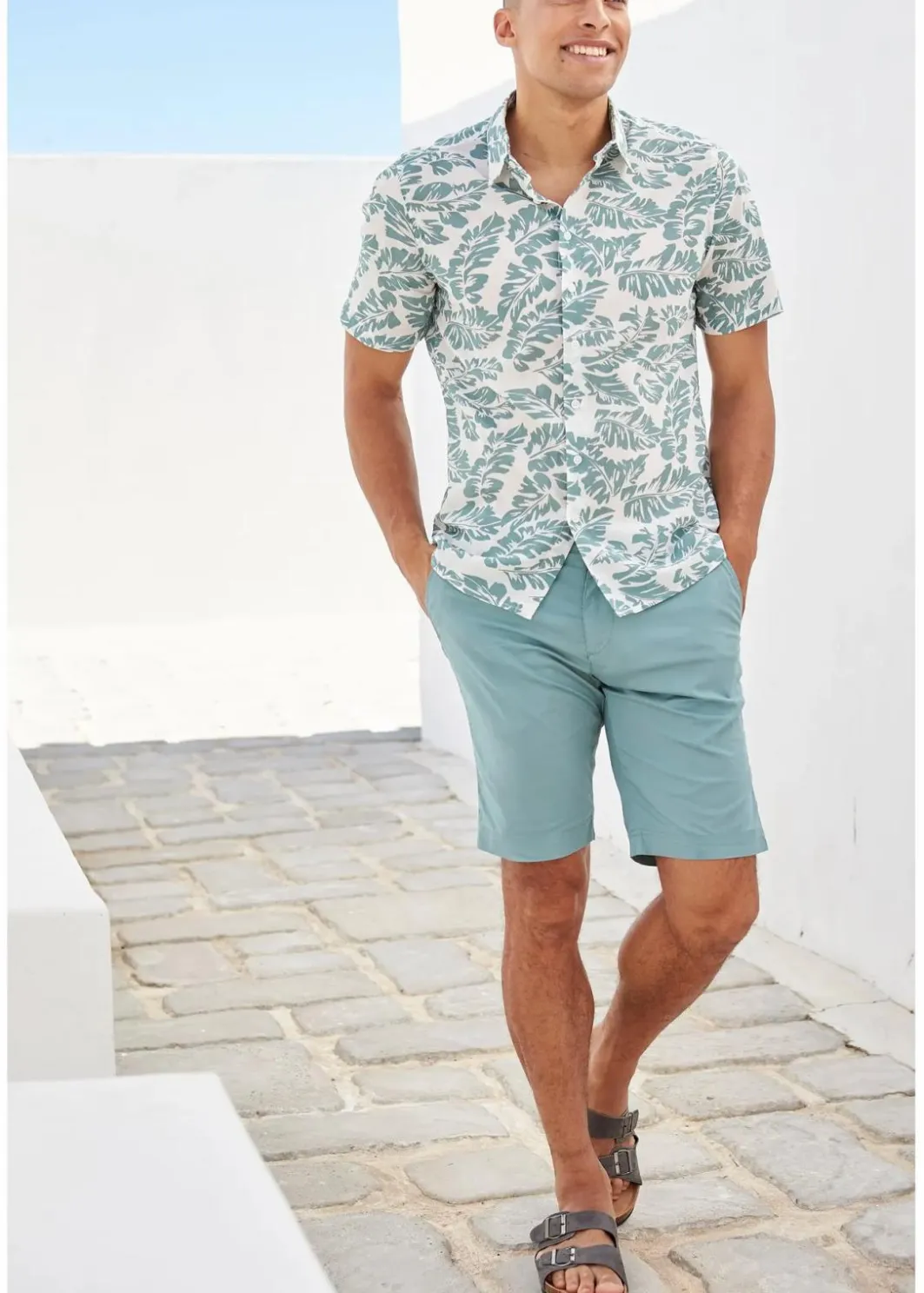 Herren bonprix Hosen|Basics|Chino-Bermuda, Regular Fit
