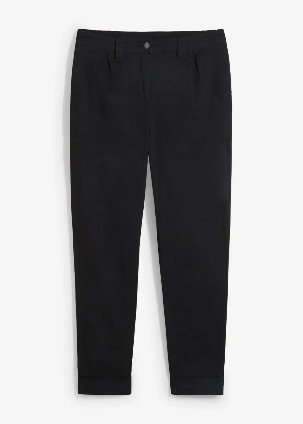 Damen bonprix Hosen|Kurzgrößen|Chinohose aus Baumwolle, knöchellang