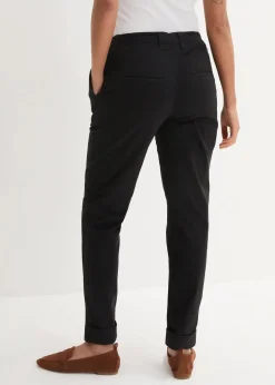 Damen bonprix Hosen|Kurzgrößen|Chinohose aus Baumwolle, knöchellang