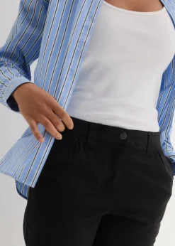 Damen bonprix Hosen|Kurzgrößen|Chinohose aus Baumwolle, knöchellang