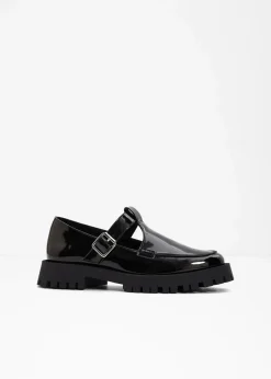 Damen bonprix Slipper & Halbschuhe|Sommerschuhe|Chunky Loafer mit Cut-Outs