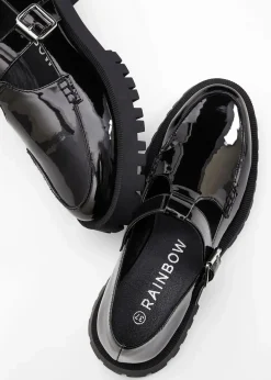 Damen bonprix Slipper & Halbschuhe|Sommerschuhe|Chunky Loafer mit Cut-Outs