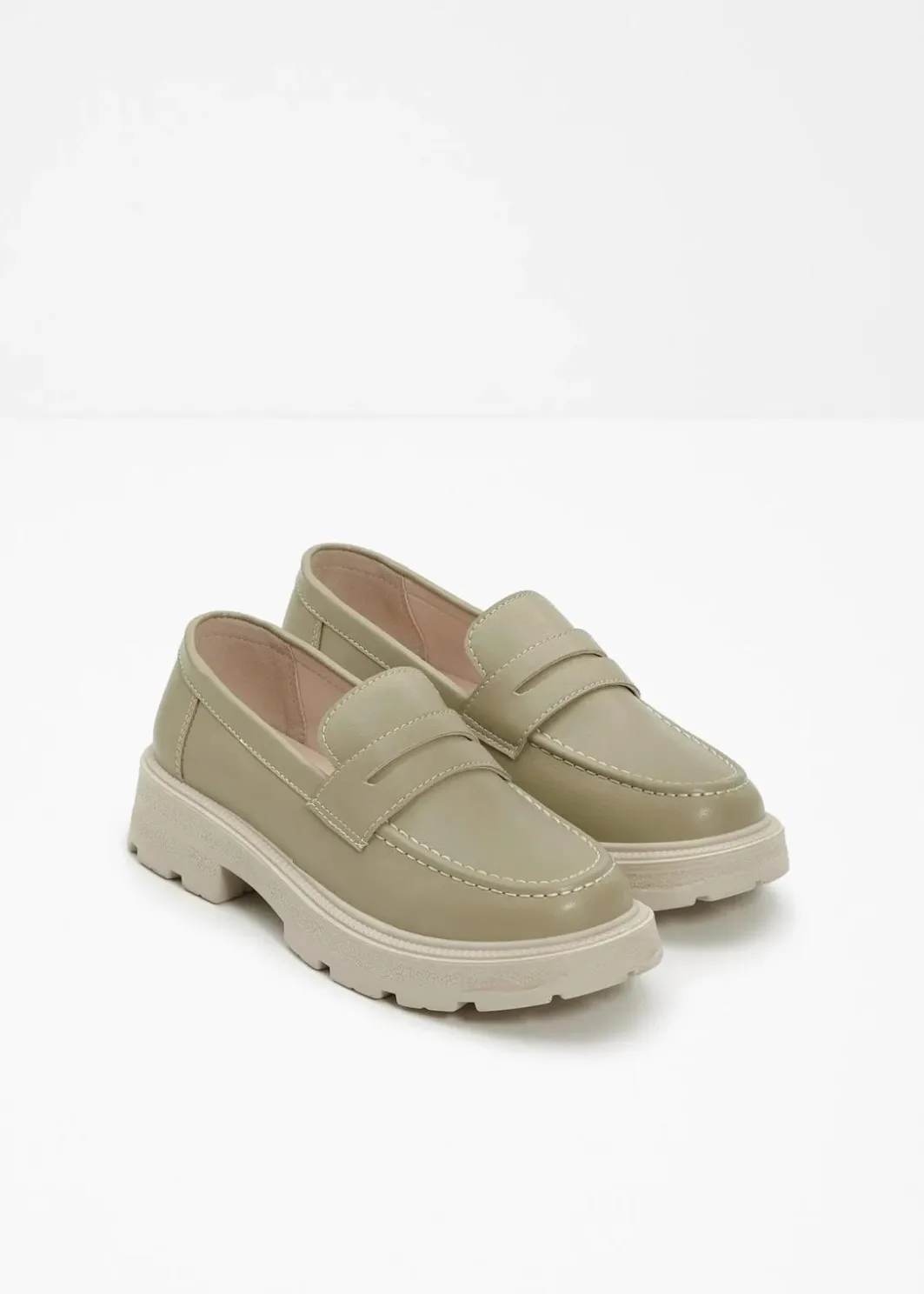 Damen bonprix Sommerschuhe|Loafer|Chunky Loafer mit leichter Sohle