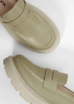 Damen bonprix Sommerschuhe|Loafer|Chunky Loafer mit leichter Sohle