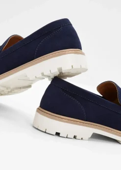 Outlet Chunky Loafer mit Profilsohle Damen Slipper & Halbschuhe|Sommerschuhe
