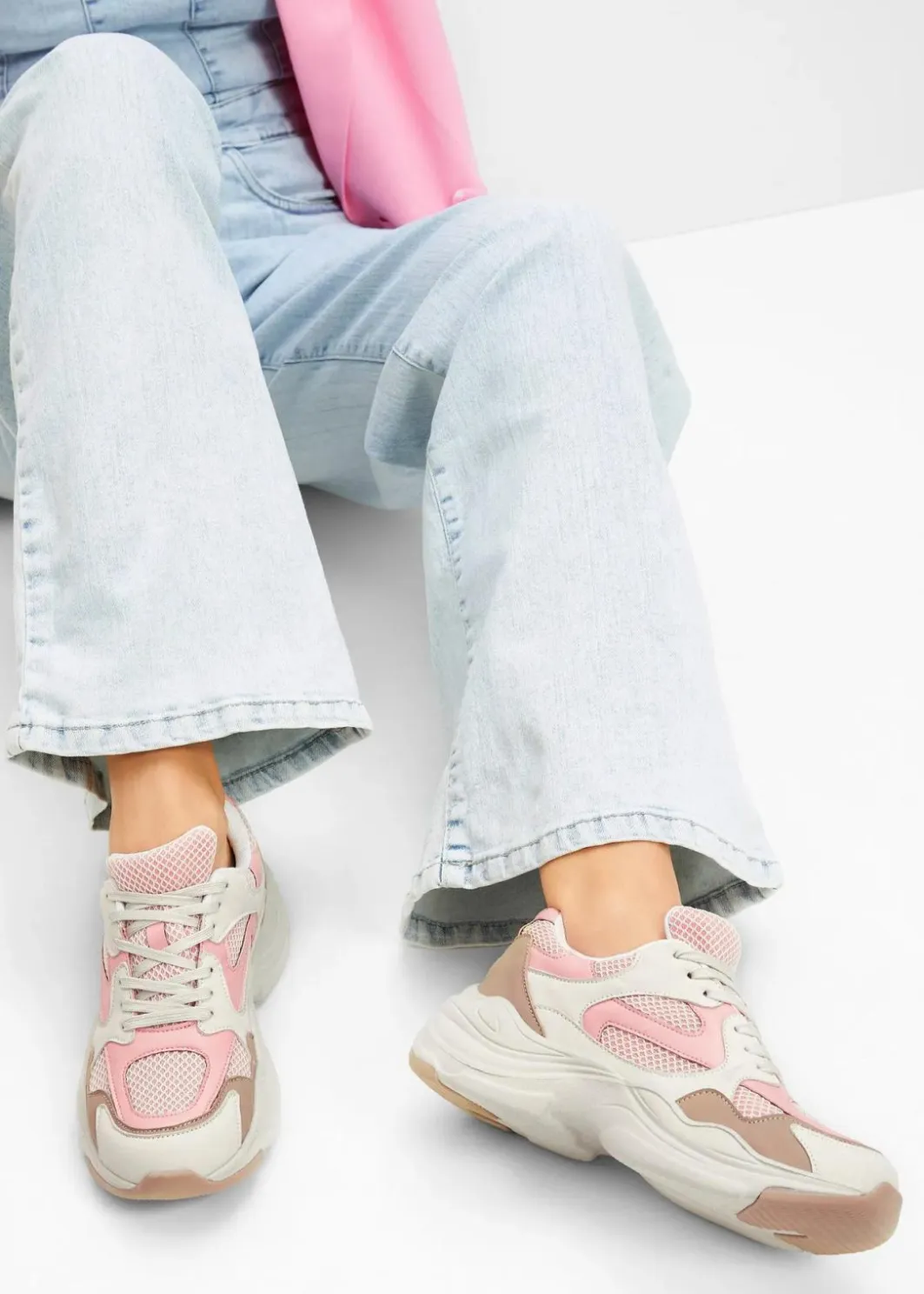 Damen bonprix Sneaker|Chunky Sneaker mit leichter Sohle