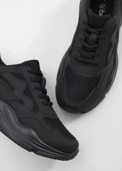 Damen bonprix Sneaker|Chunky Sneaker mit Mesh-Einsatz