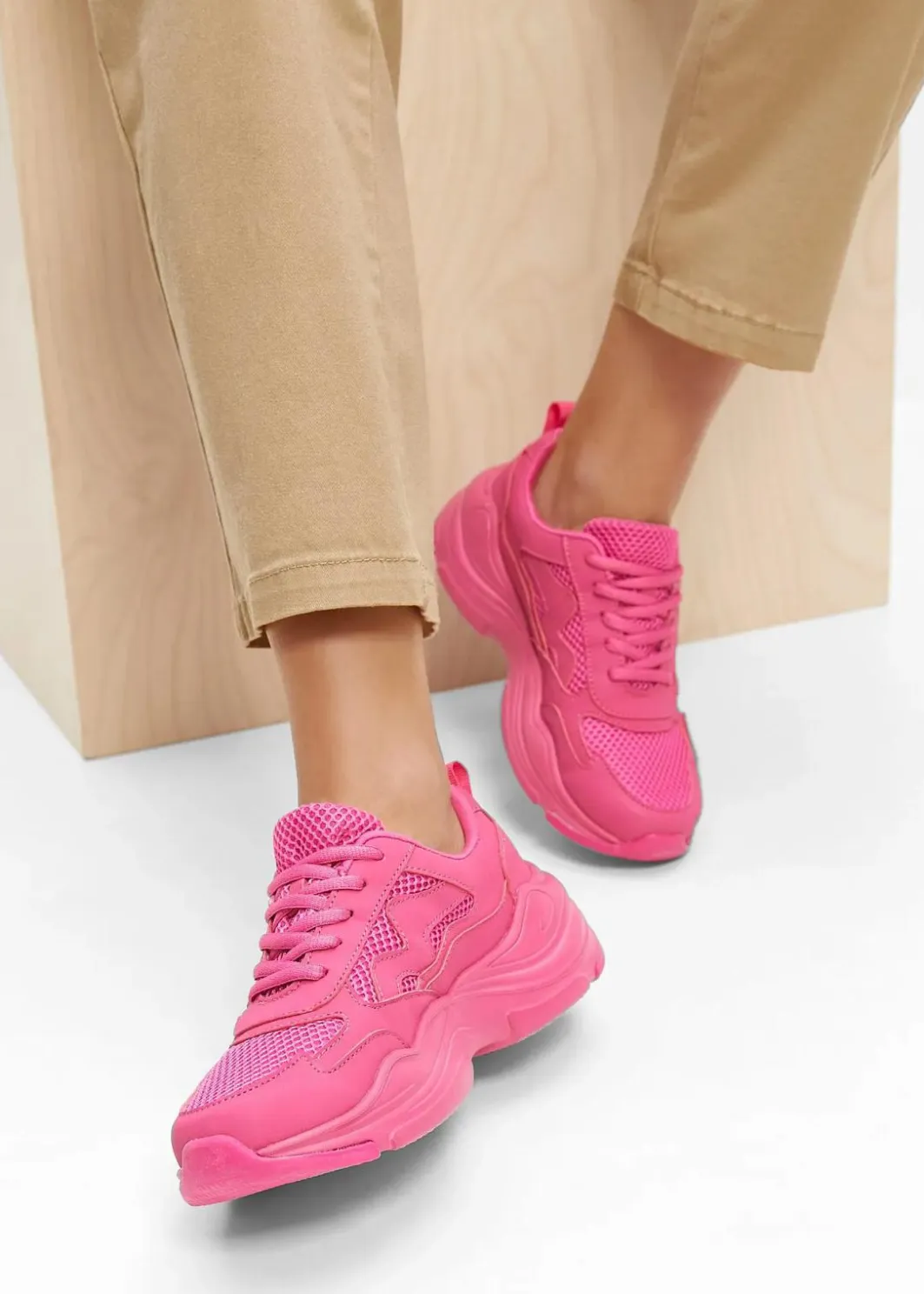 New Chunky Sneaker mit Mesh-Einsatz Damen Sneaker