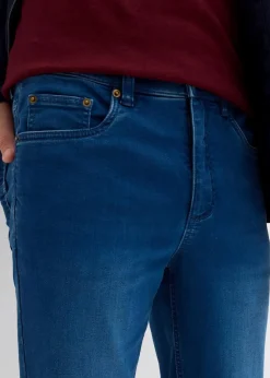 Herren bonprix Jeans|Sweat|Classic Fit Jeans aus weichem Sweat-Denim mit Komfortbund, Straight