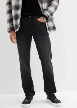 Herren bonprix Große Größen|Sweat|Classic Fit Jeans aus weichem Sweat-Denim mit Komfortbund, Straight
