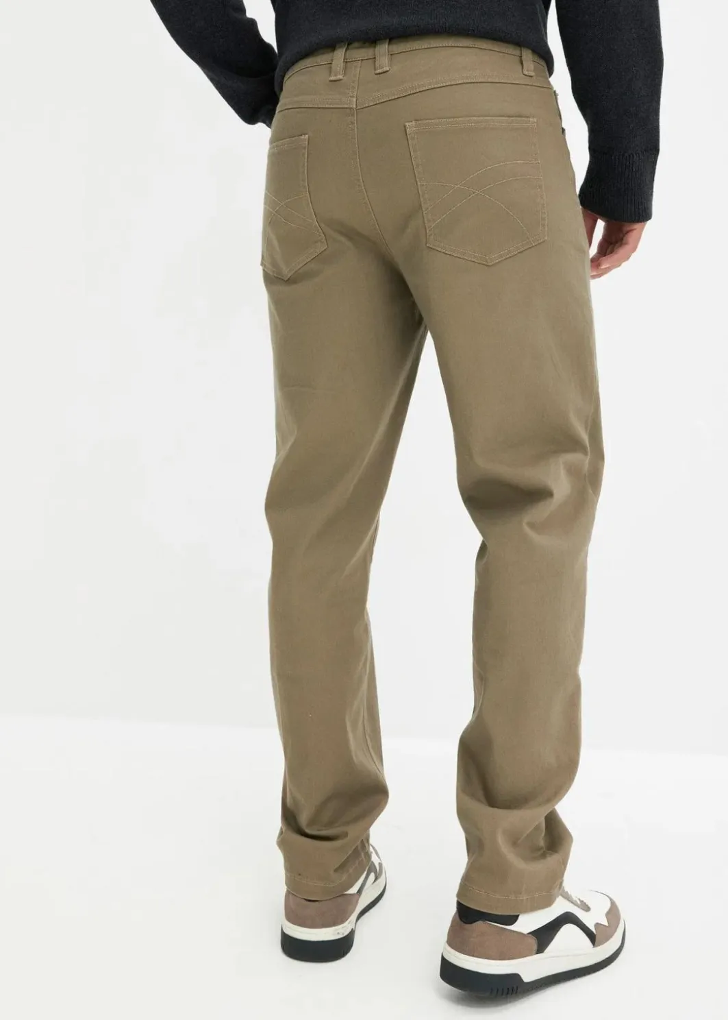 Herren bonprix Hosen|Basics|Classic Fit Stretch-Hose, Straight