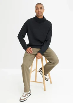 Herren bonprix Hosen|Basics|Classic Fit Stretch-Hose, Straight