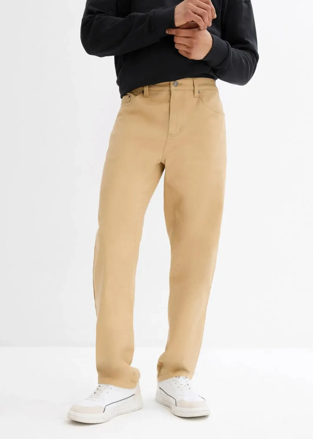 Clearance Classic Fit Stretch-Hose, Straight Herren Hosen|Basics