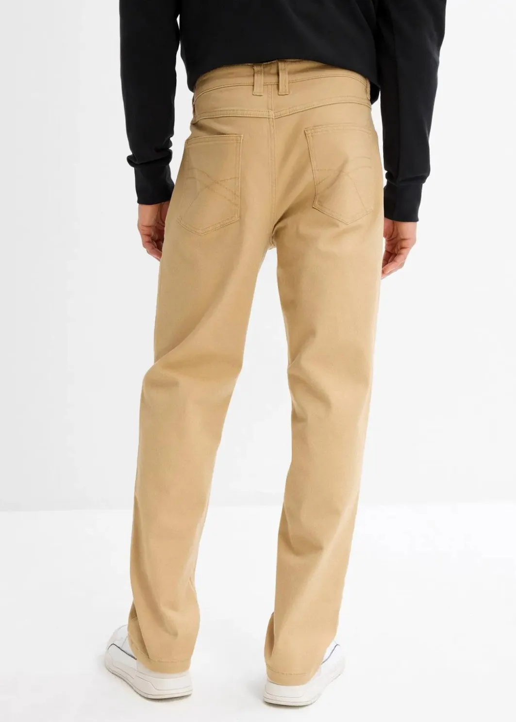 Clearance Classic Fit Stretch-Hose, Straight Herren Hosen|Basics