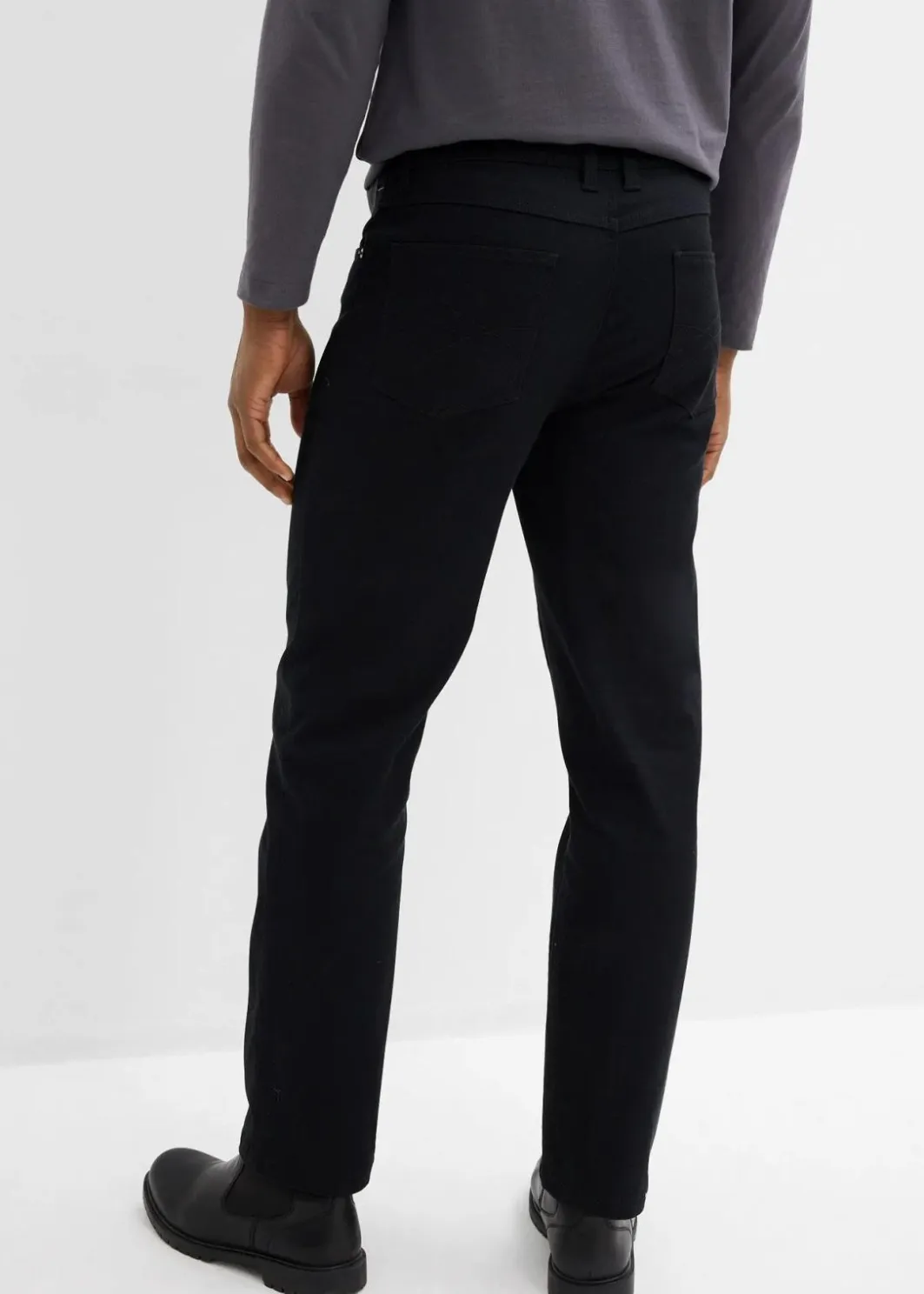 Herren bonprix Hosen|Basics|Classic Fit Stretch-Hose, Straight