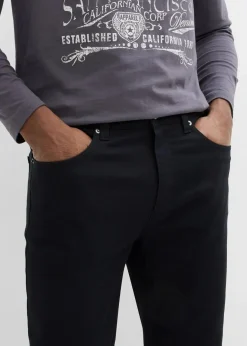 Herren bonprix Hosen|Basics|Classic Fit Stretch-Hose, Straight