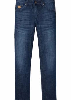 Herren bonprix Große Größen|Jeans|Classic Fit Stretch-Jeans mit verstärktem Schritt, Tapered