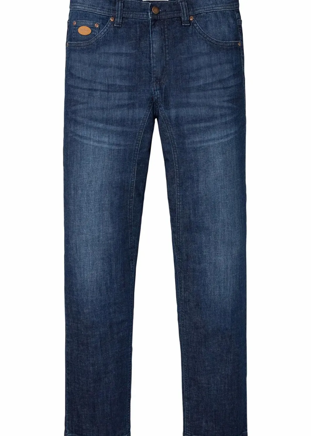 Herren bonprix Große Größen|Jeans|Classic Fit Stretch-Jeans mit verstärktem Schritt, Tapered