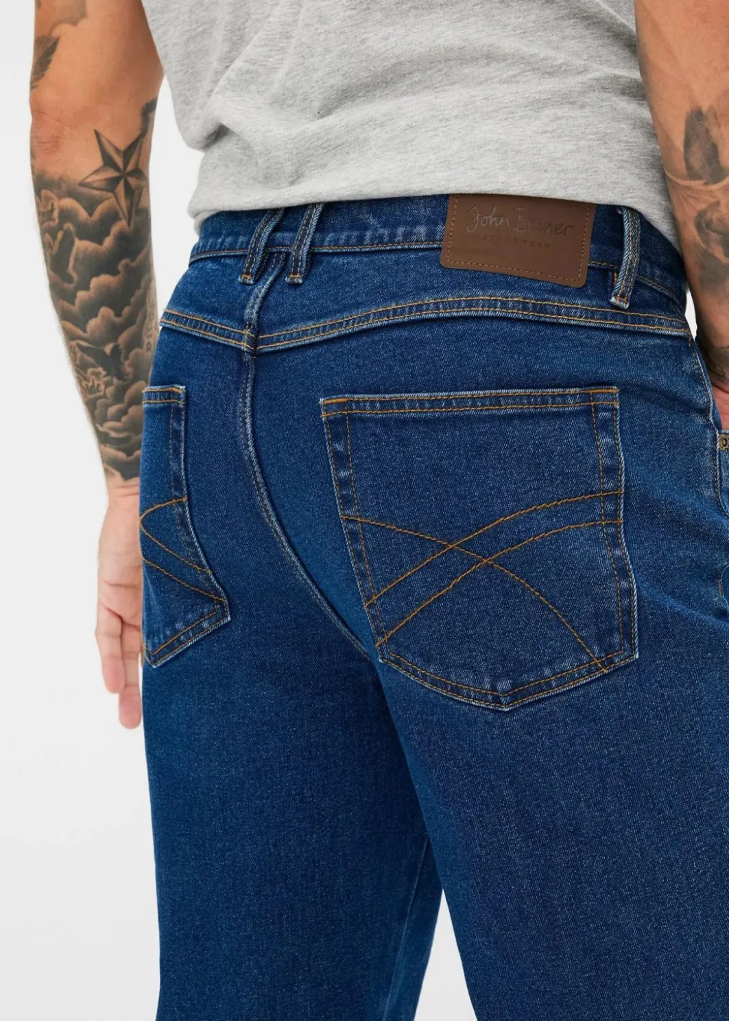 Sale Classic Fit Stretch-Jeans, Straight Herren Große Größen|Basics