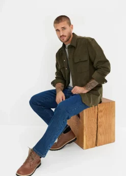 Sale Classic Fit Stretch-Jeans, Straight Herren Große Größen|Basics
