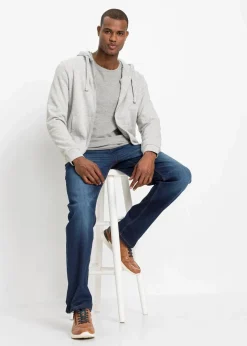 Hot Classic Fit Stretch-Jeans, Straight Herren Große Größen|Jeans