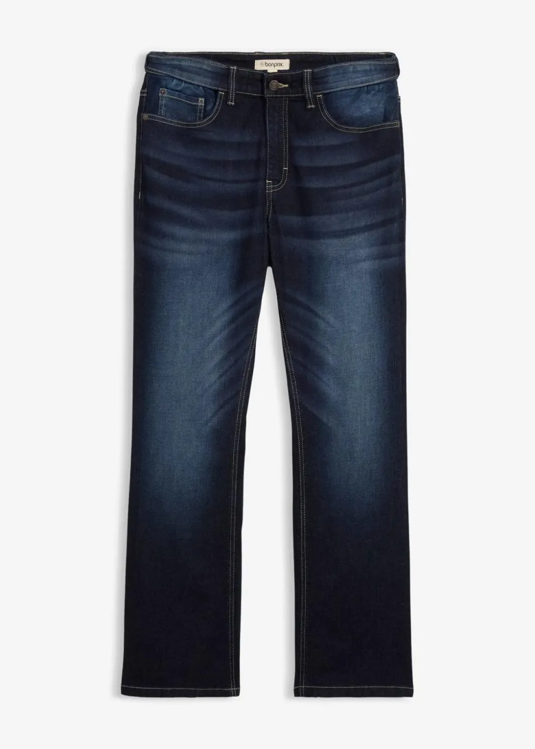 Sale Classic Fit Stretch-Jeans mit Bequembund, Bootcut Herren Jeans