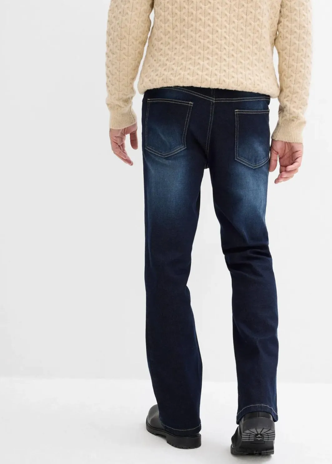 Sale Classic Fit Stretch-Jeans mit Bequembund, Bootcut Herren Jeans