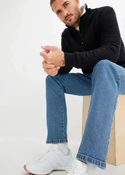 Herren bonprix Jeans|Basics|Classic Fit Stretch-Jeans, Straight