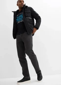 Best Classic Fit Stretch-Jeans, Straight Herren Jeans|Basics