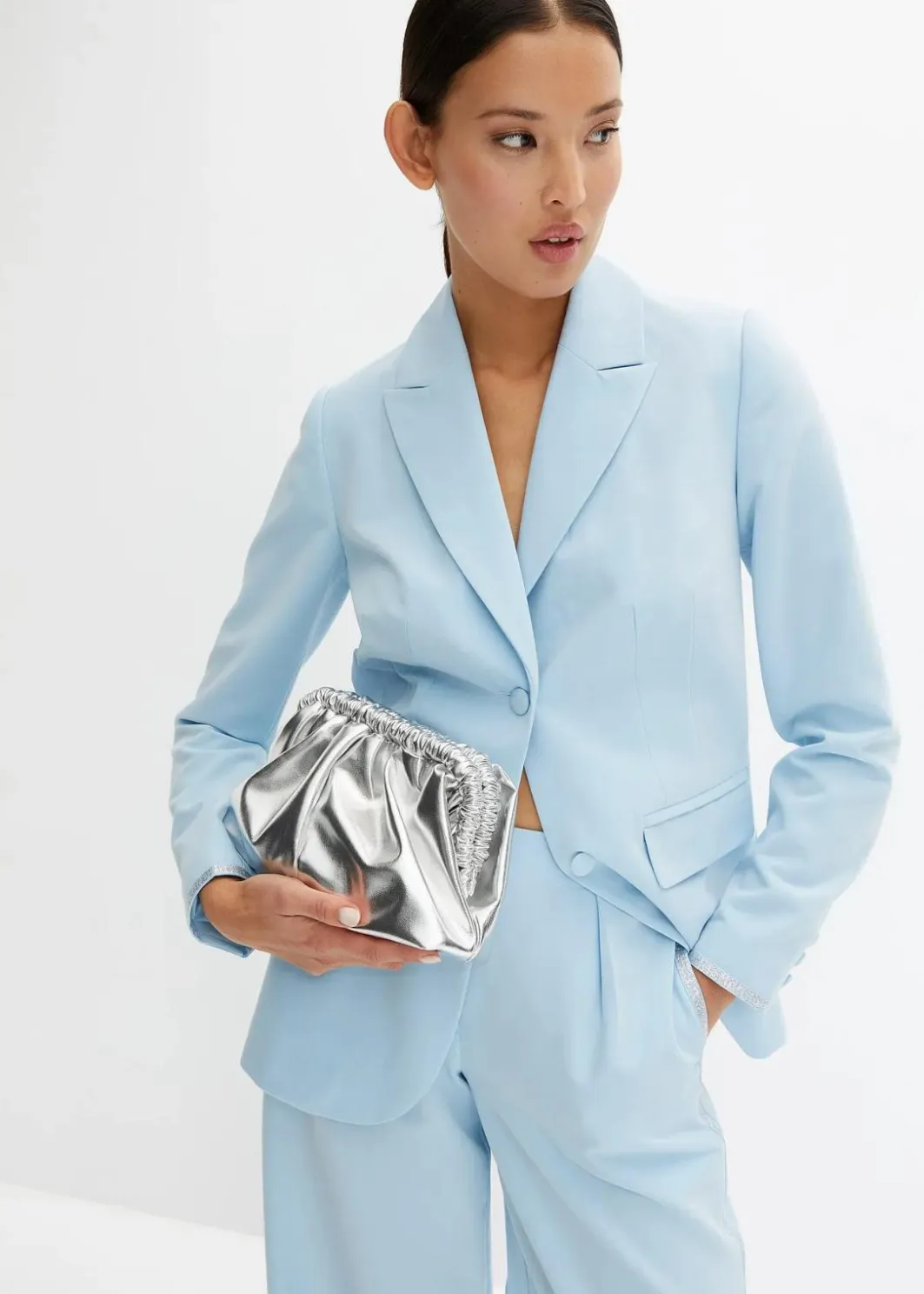 Damen bonprix Taschen|Festliche Mode|Clutch mit abnehmbarem Taschengurt