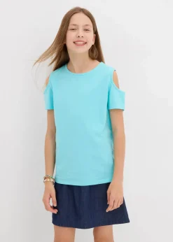 Kinder bonprix Mädchen 9-16 Jahre·Shirts & Blusen|Mädchen 2-8 Jahre·Nachhaltigere Materialien|Cold-Shoulder-Shirt aus reiner Bio-Baumwolle