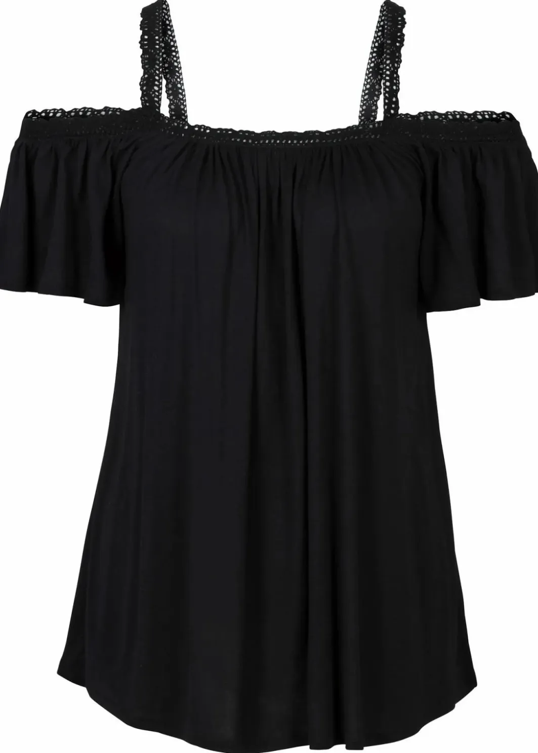 Damen bonprix Shirts & Tops|Nachhaltigere Materialien|Cold-Shoulder-Shirt aus softer Viskose