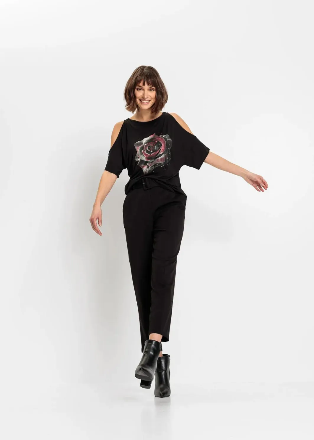 Clearance Cold-Shoulder-Shirt aus Viskose Damen Shirts & Tops|Nachhaltigere Materialien