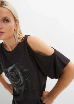 New Cold-Shoulder-Shirt aus Viskose Damen Nachhaltigere Materialien|Shirts & Tops
