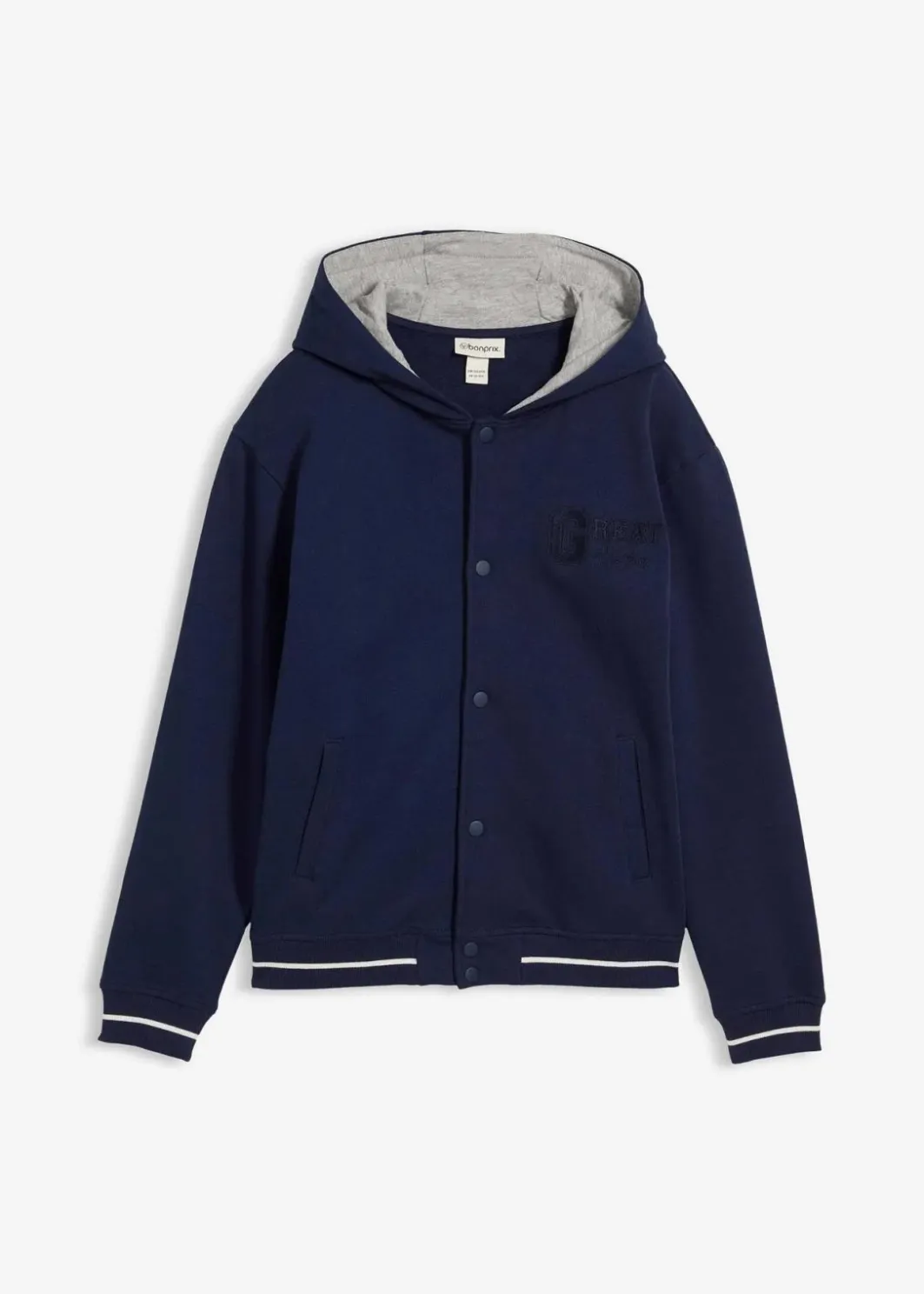 Online College-Sweatjacke mit Kapuze aus reiner Bio-Baumwolle Kinder Jungen 9-16 Jahre·Sweat & Strick|Jungen 2-8 Jahre·Nachhaltigere Materialien