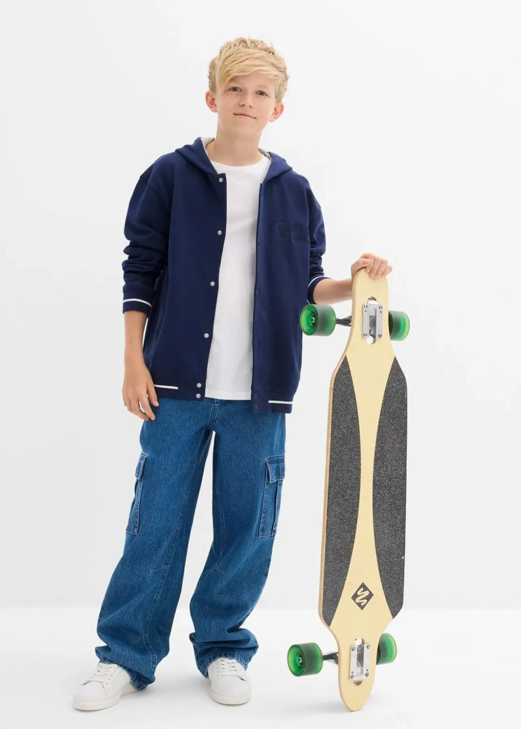 Online College-Sweatjacke mit Kapuze aus reiner Bio-Baumwolle Kinder Jungen 9-16 Jahre·Sweat & Strick|Jungen 2-8 Jahre·Nachhaltigere Materialien