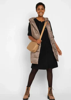 Online Cord-Blusenkleid aus reiner Baumwolle Damen Kleider|Bekleidung·Pullover & Strickjacken