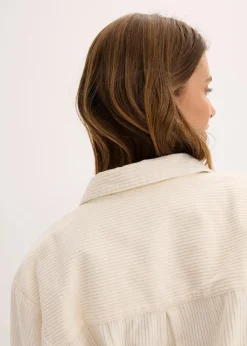 Cordhemd aus reiner Baumwolle Damen Bekleidung·Jacken & Mäntel|Blusen & Tuniken