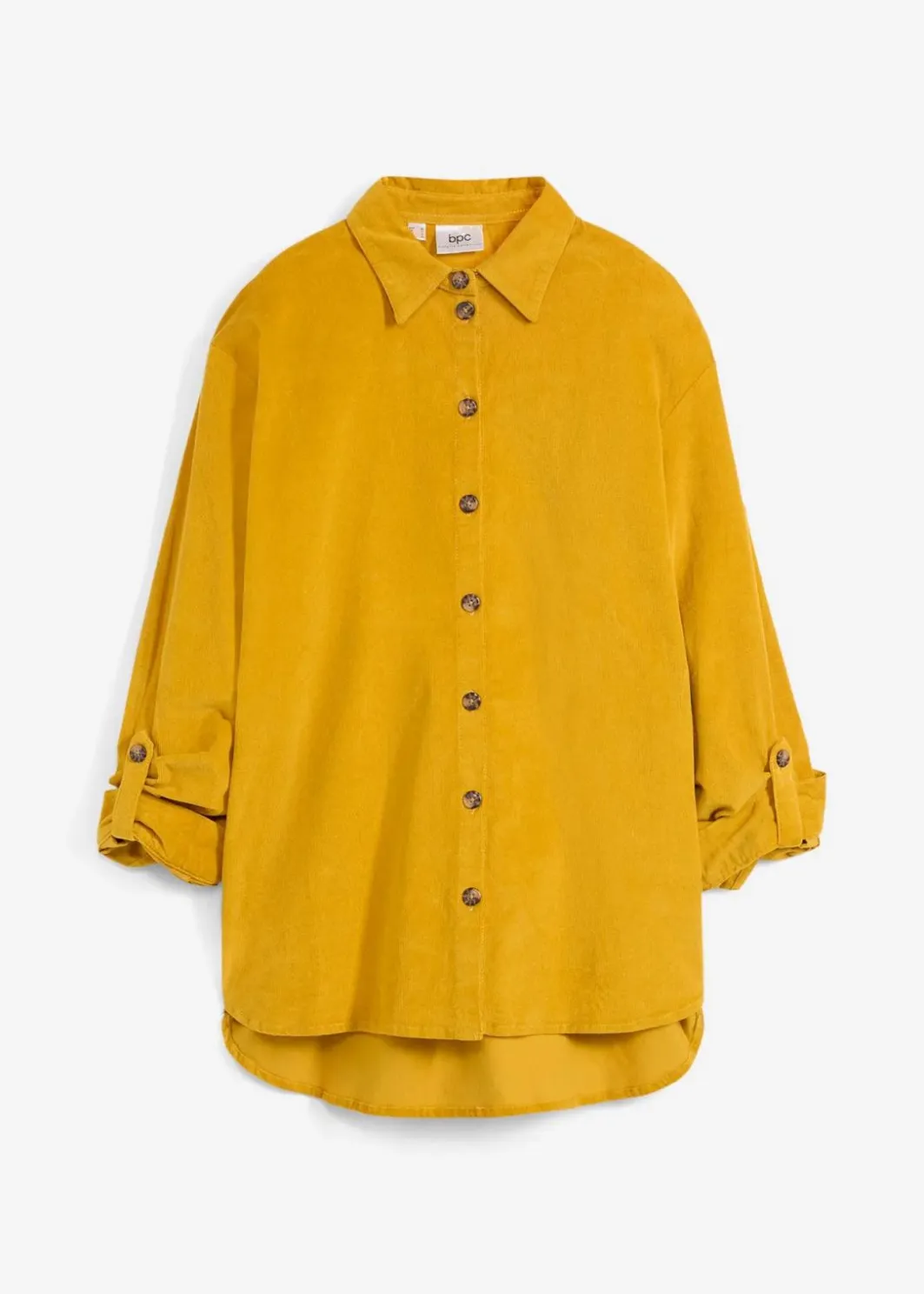 Discount Cord-Hemd mit Seitenschlitz Damen Bekleidung·Jacken & Mäntel|Blusen & Tuniken
