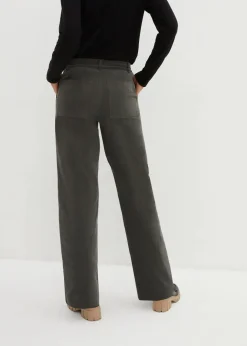 Damen bonprix Bekleidung·Kleider|Nachhaltigere Materialien|Cordhose aus Bio-Baumwolle mit Stretch