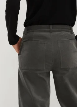 Damen bonprix Bekleidung·Kleider|Nachhaltigere Materialien|Cordhose aus Bio-Baumwolle mit Stretch