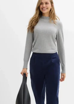 Damen bonprix Bekleidung·Kleider|Nachhaltigere Materialien|Cordhose aus Bio-Baumwolle