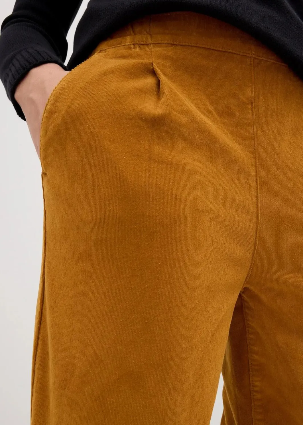 Damen bonprix Hosen|Nachhaltigere Materialien|Cordhose aus Bio-Baumwolle
