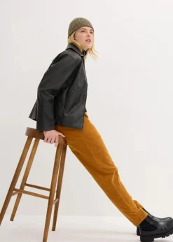Damen bonprix Hosen|Nachhaltigere Materialien|Cordhose aus Bio-Baumwolle