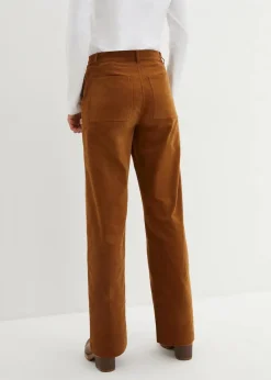 Damen bonprix Nachhaltigere Materialien|Hosen|Cordhose aus Bio-Baumwolle mit Stretch